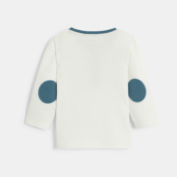 تي شيرت تونسي أنيق أبيض للولد الرضيع